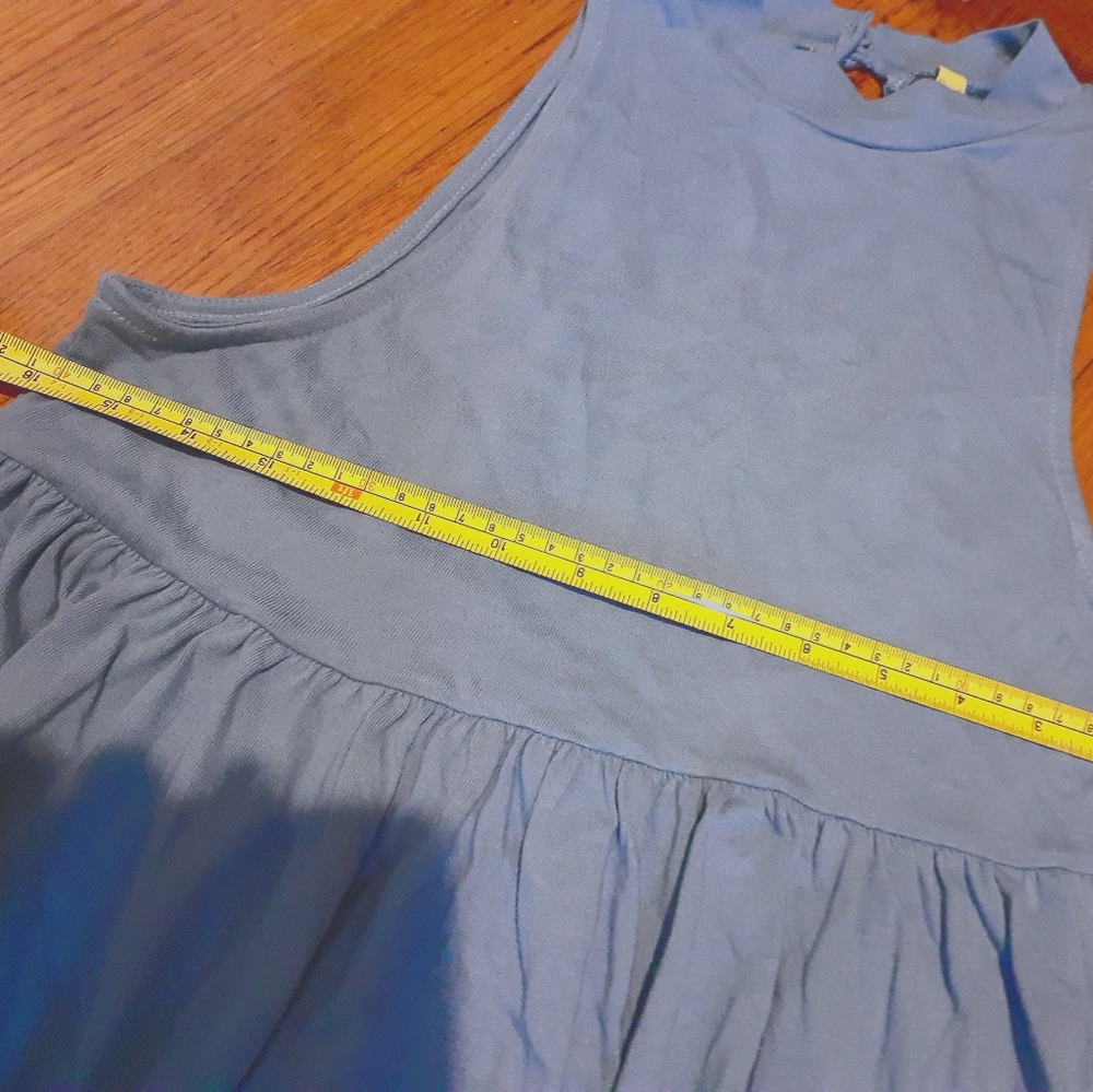 Free people dress tank xs cool blue